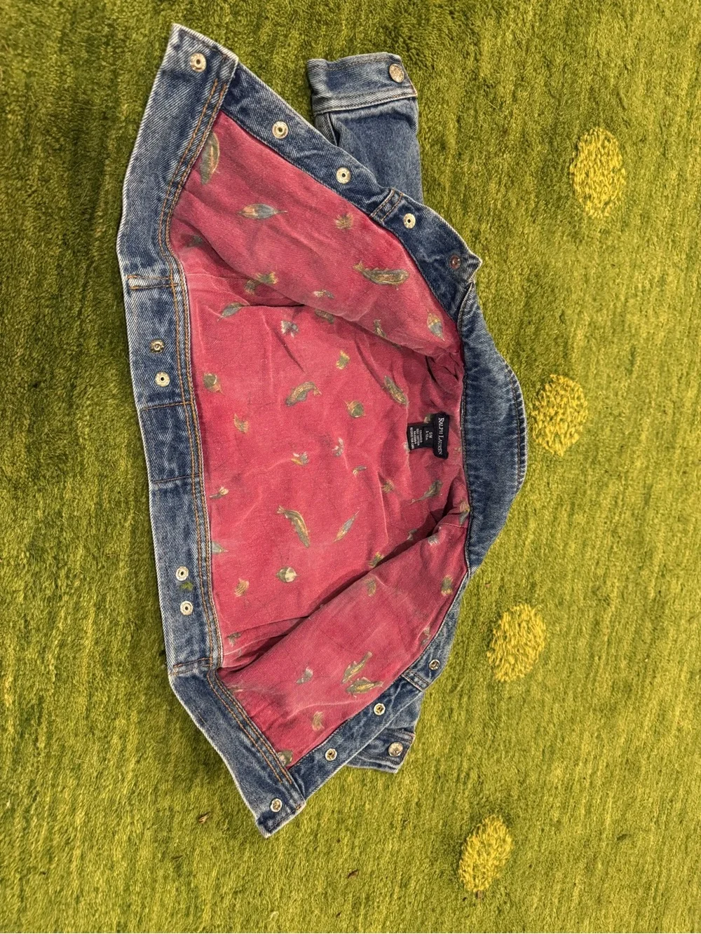 Vintage 1980 Ralph Lauren denim jacket babies 3 months to 12 months rare mallard